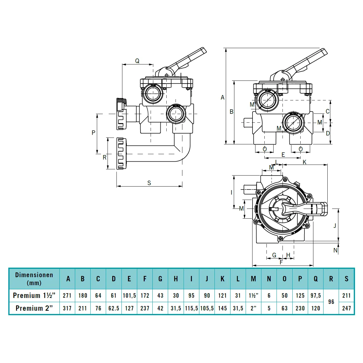 Ventilsatz Classic Plus Technische Zeichnung.webp