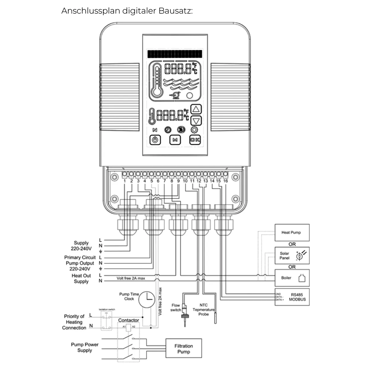Wasser Waermetauscher Elecro Kit G2 Anschlussplan Digitaler Bausatz.webp