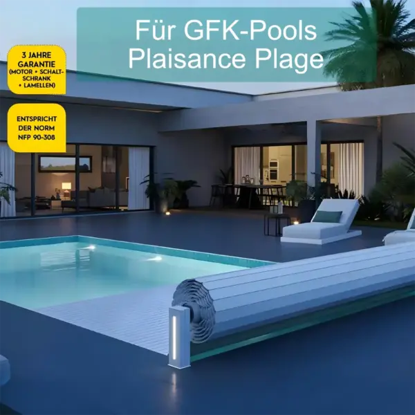 Rollladen Abdeckung Fuer Gfk Pools Plaisance Plage